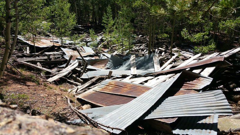 These ruins are all that's left of the sawmill at the junction of the Old Mill, Mason Creek, and Borderline Trails.