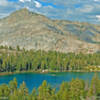 Bear Lake and Haystack Peak pose in the noonday sun. This very remote lake is one of my favorites.