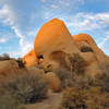 Skull Rock peeks up through the surrounding boulders. Photo credit: NPS/Robb Hannawacker.