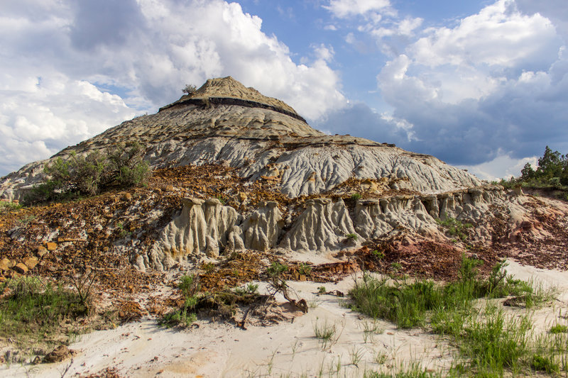 Unique erosional formations add to the views on the Lower Talkington Trail.