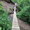 This very sturdy creek crossing was probably meant for mountain bikes originally, but it's equally fun on foot.