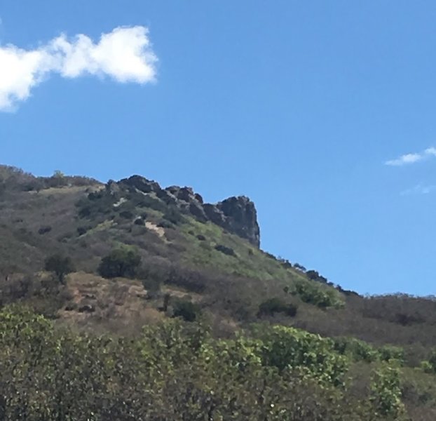 Lone Rock stands atop this very hill.