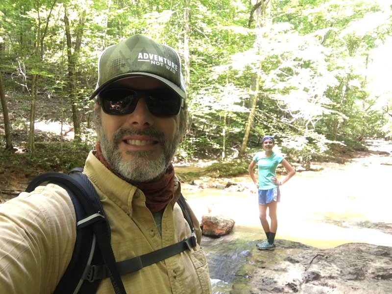 Horne Creek makes a great spot to take family photos!