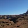 Look south from the mesa top for a great view back down on the Muddy Creek drainage.