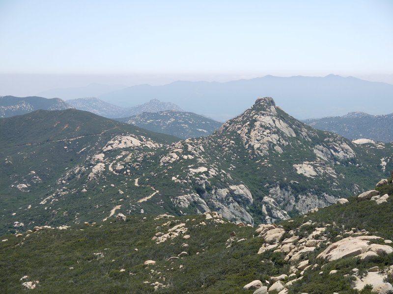 Lawson Peak is quite beautiful when seen from Gaskill Peak.