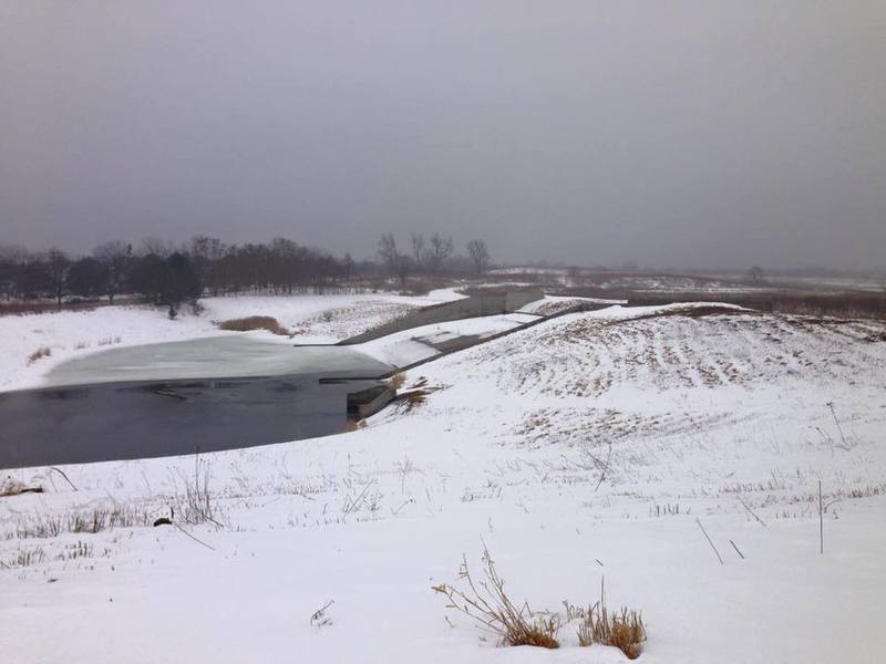 A winter Buffalo Creek is quite beautiful near the reservoir.