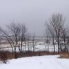 Buffalo Creek quickly freezes over in winter.