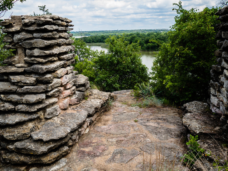 Enjoy phenomenal views from the CCC structure at Lone Point Overlook along the Canyon Ridge Trail.