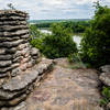 Enjoy phenomenal views from the CCC structure at Lone Point Overlook along the Canyon Ridge Trail.