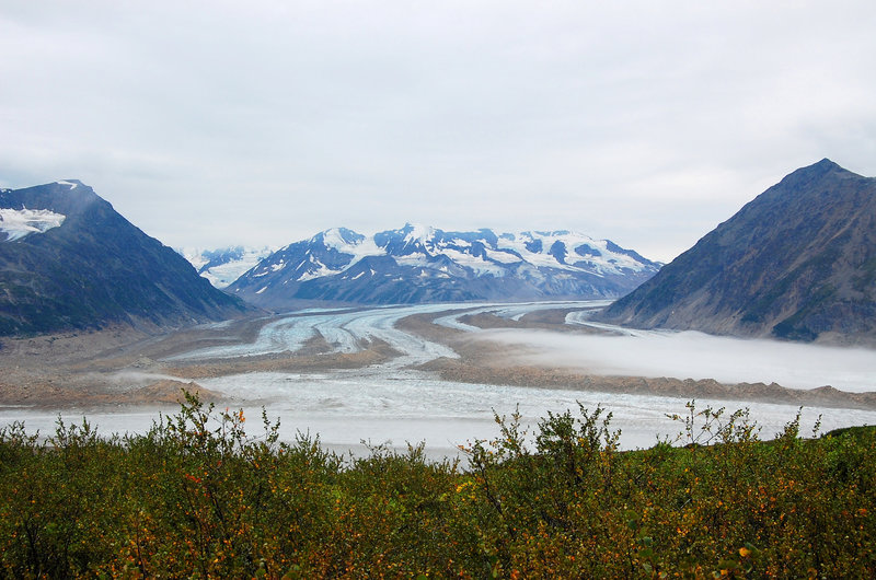 The glacier views in this area are just astounding.