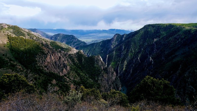 Enjoy gorgeous visuals of Black Canyon almost immediately after starting down the Crystal Creek Trail.