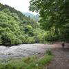 This spot is an interesting sight just a few miles in after the waterfall.