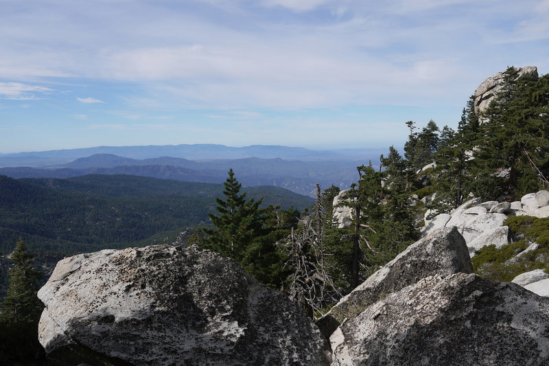 Enjoy a beautiful Black Mountain (middle left) view from near Fuller Ridge.