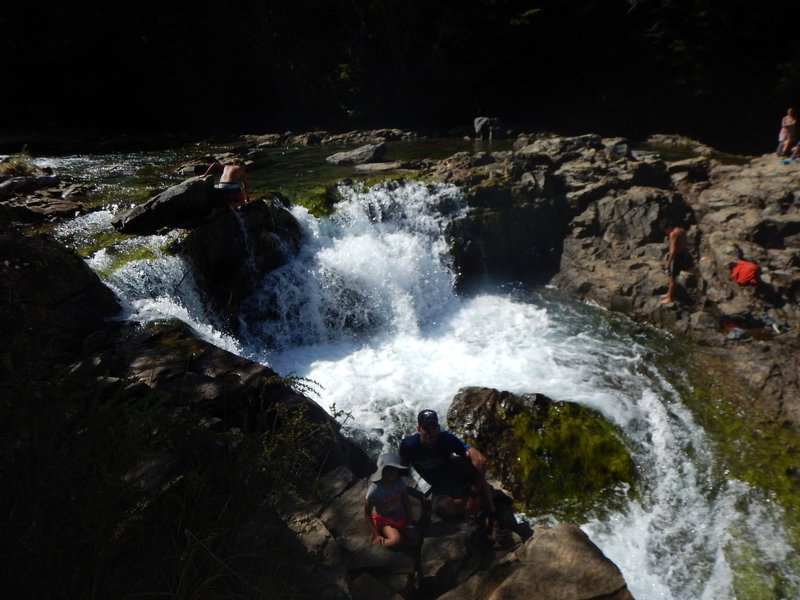 Hermoso Falls is quite beautiful.