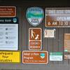 An informative kiosk gives you plenty of information at the John B. Yeon Trailhead.