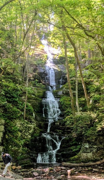 This fantastic loop starts with a great view of Buttermilk Falls and gets better as the day progresses.