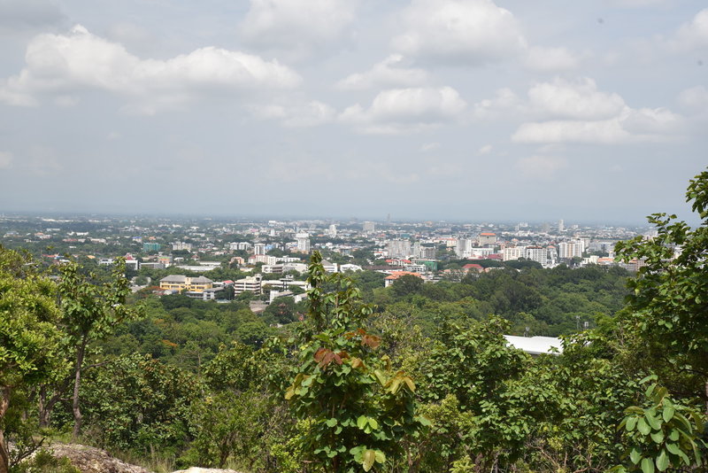 Enjoy a pleasant view of Chiang Mai from the trail.