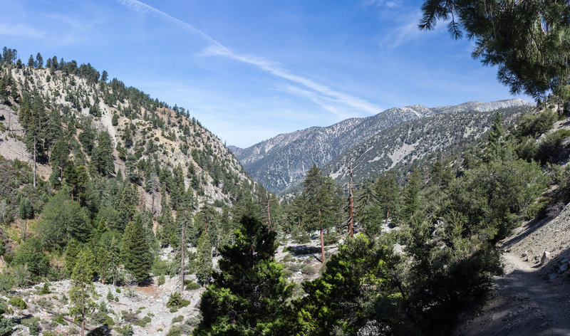 Climbing up the Ice Canyon Trail presents some good views.