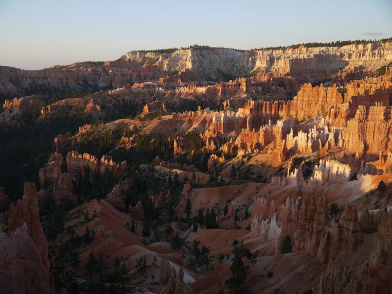 Sunrise at Bryce Canyon National Park.