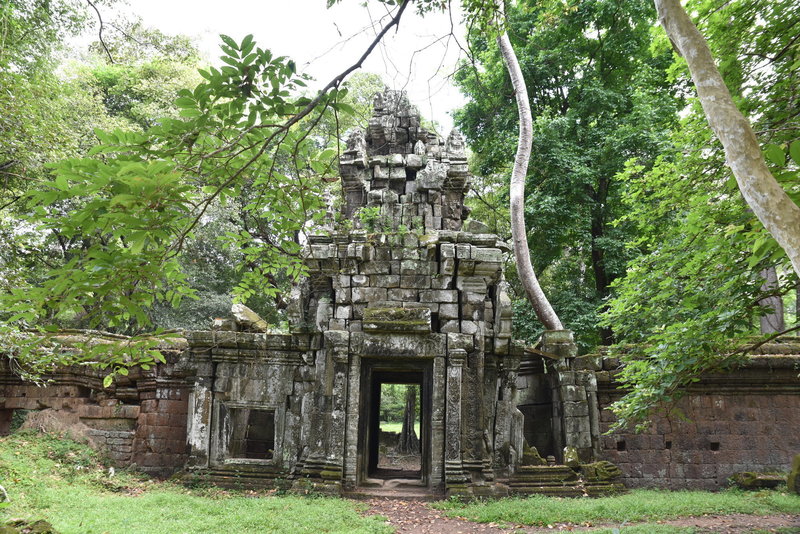 The Royal Trail exits the compound through this gate.