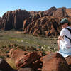 A commanding view of Snow Canyon state park from just above the Lava Flow trail.