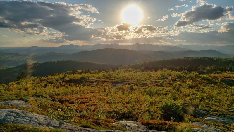 The White Mountains as viewed from the top of the Foss Mountain Trail.