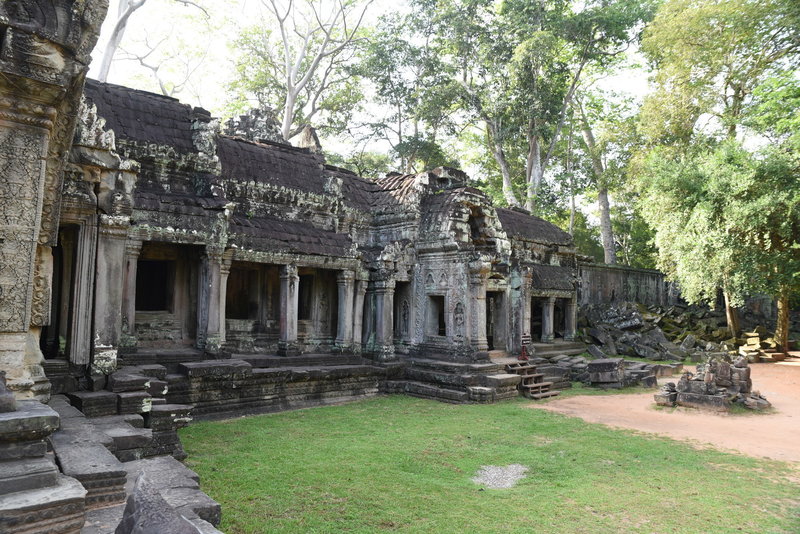 Near the south gate of Ta Prohm.