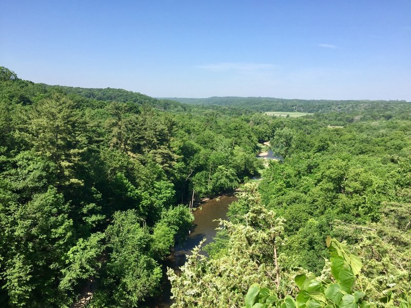 Overlook of what was once Little Falls Lake.