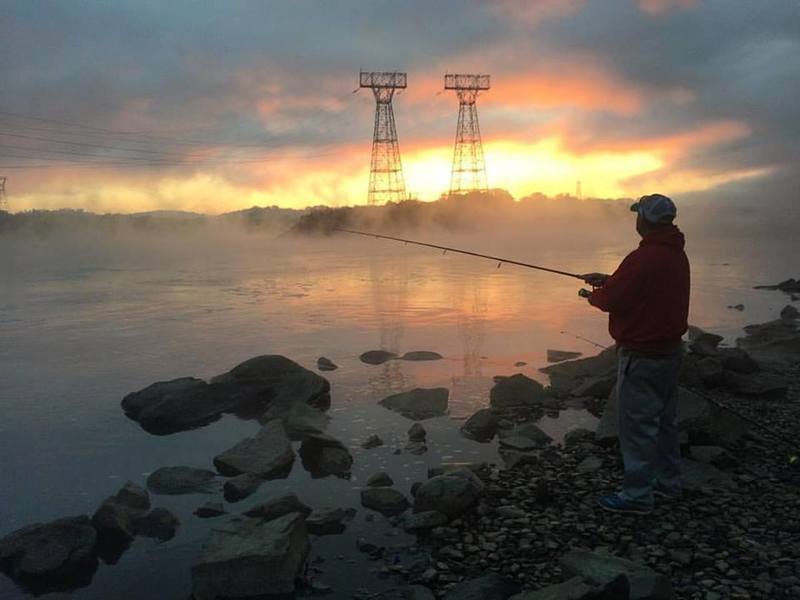 The fishing is phenomenal below the Conowingo Dam.