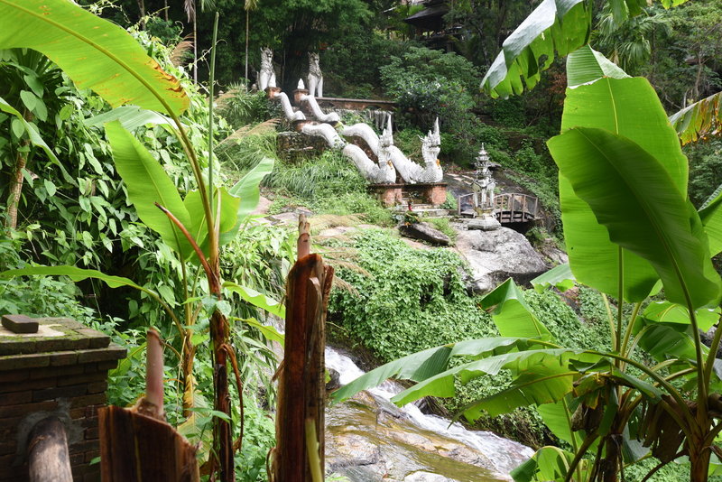 Naga stairway as seen from The Monk's Trail approaching the Monastery.