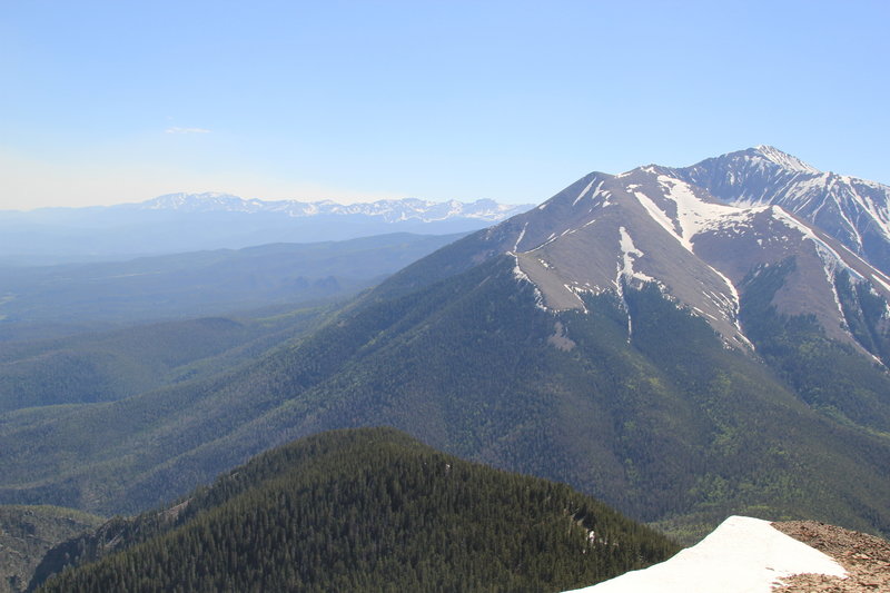 Enjoy phenomenal views from East Spanish Peak to the West Spanish Peak and the Sangre de Cristo Range.