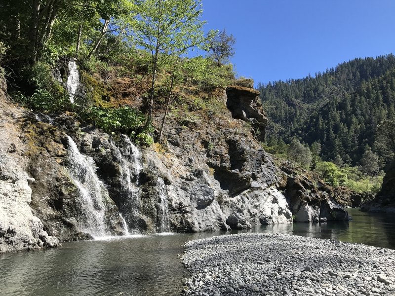 Surprise Creek cascades into the South Fork Trinity River.