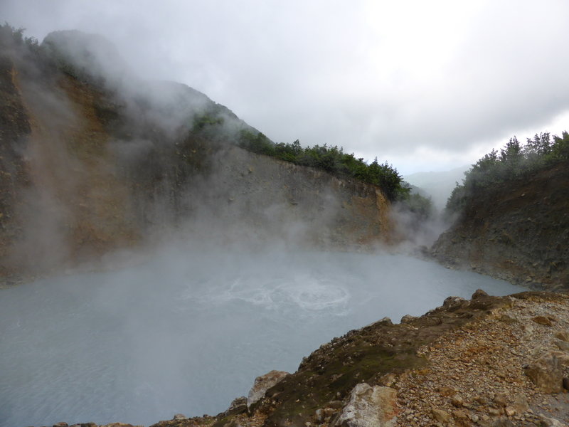 The Boiling Lake is not something you see every day!