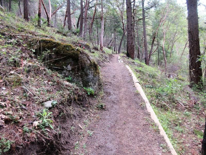 The bottom of Snark Trail is buffed smooth.