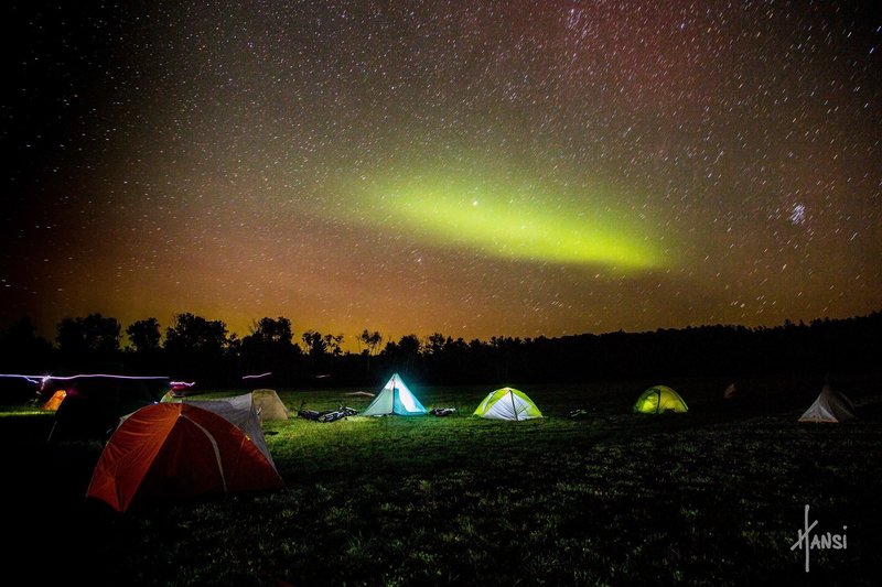 Under the Aurora at Birkie Ridge.