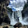 Snoqualmie Falls flows heavily after a wet winter.