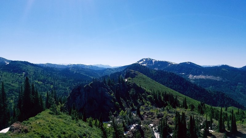 Red Butte offers an incredible view of Temple Peak and the surrounding area.