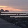 Waterfront views along the Coastal Walkway in New Plymouth.