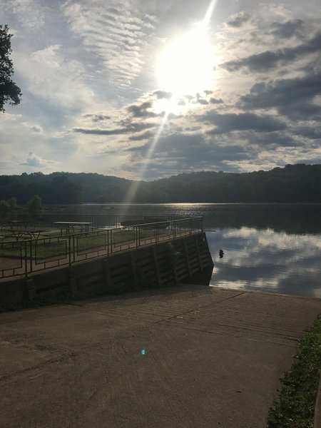 The Riverbend Park boat ramp.