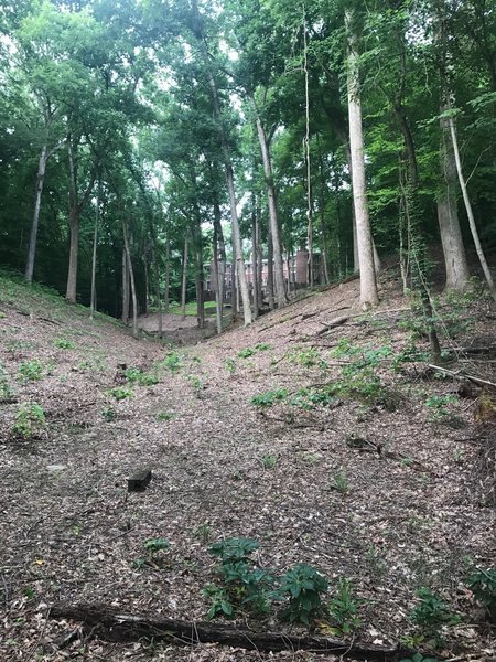 Another home along the trail just beyond a clearing.