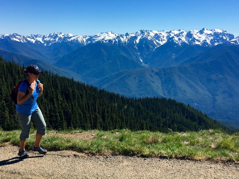 Expect phenomenal views hiking up Hurricane Hill.