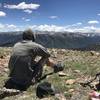 Looking south across the Ptarmigan Peak Wilderness and the I-70 corridor toward Grays and Torreys.