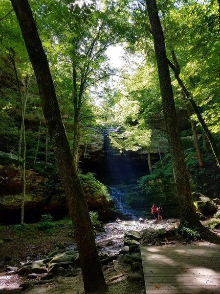 Check out this cool waterfall on the Big Rocky Hollow Trail.