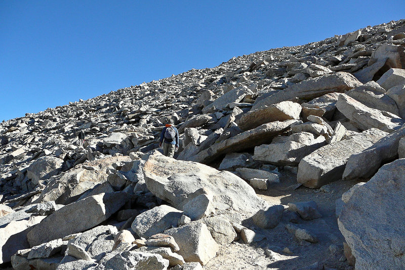 Only a few more rocks and I will be at the summit.