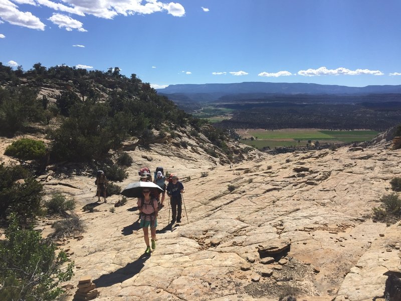 The view down to Escalante from the Boulder Mail Trail is quite beautiful.