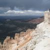 Vast swaths of limestone cap Powell Point.