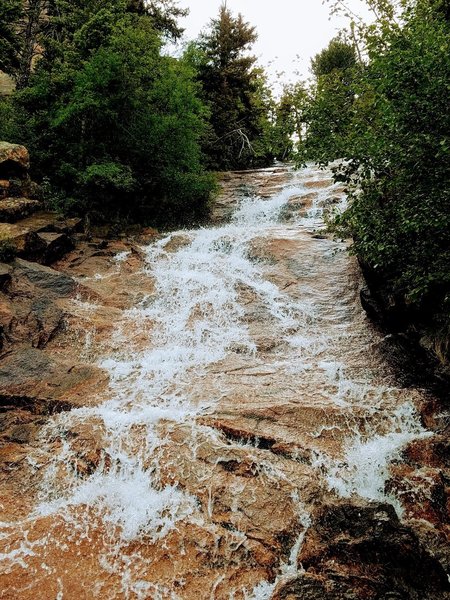 St. Mary Falls is beautiful from the top of the rise.