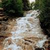 St. Mary Falls is beautiful from the top of the rise.