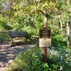 This is one of several White Rabbit Trail benches near the Mike Uhtoff Trail.