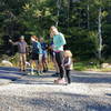 The Start line to the Tully Trail Race.